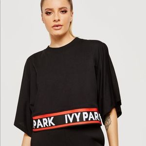 IVY PARK Oversized Logo Band Crop Tee